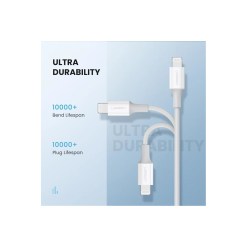 Ugreen 10493 lightning cable 1 m White - image 6