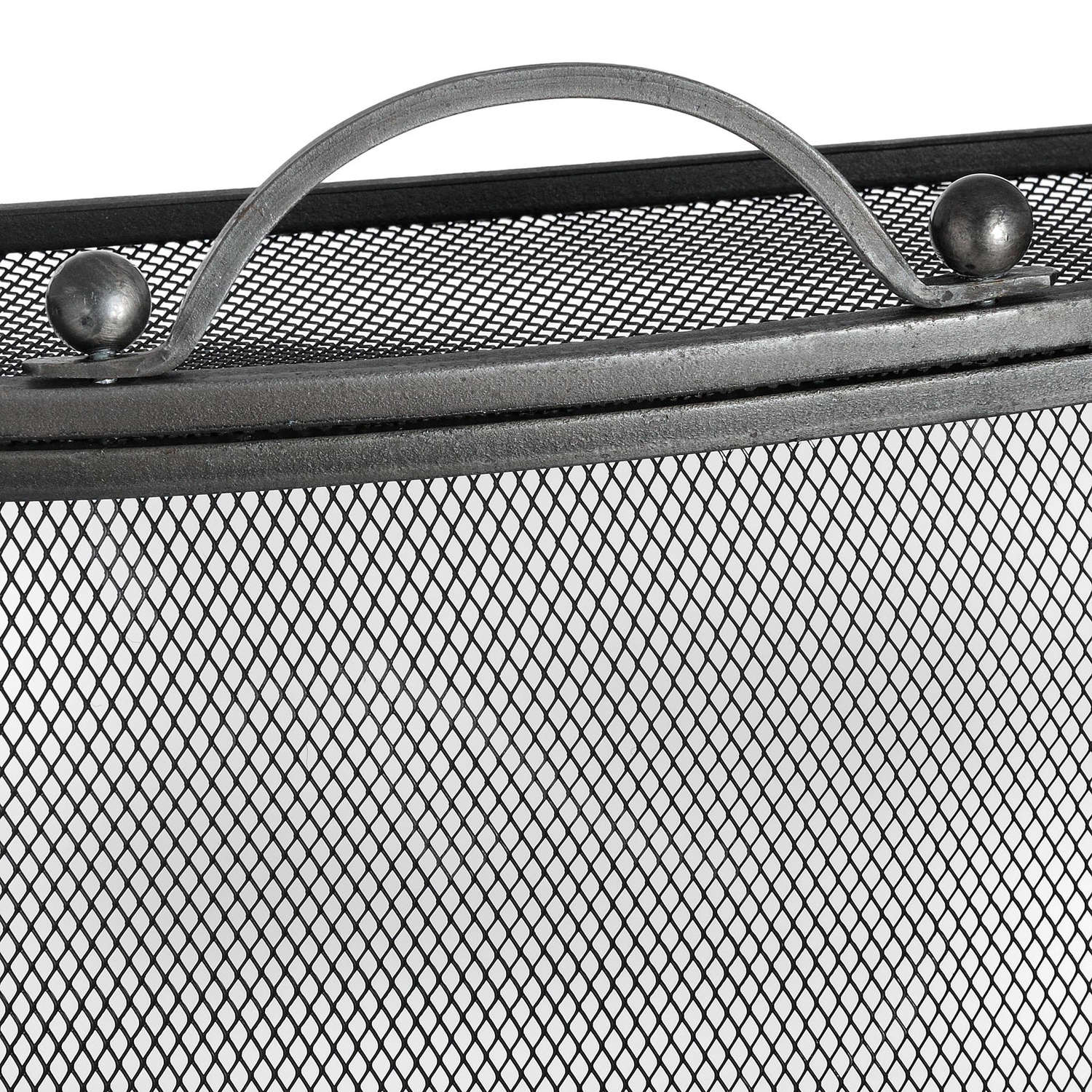 Mesh Fireguard in Antique Pewter Effect Finish - image 2