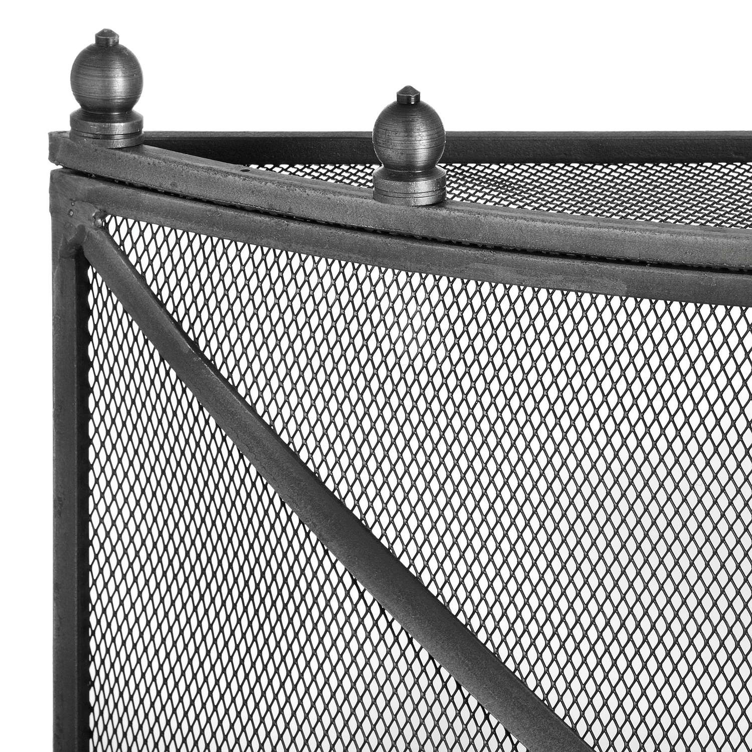 Mesh Fireguard in Antique Pewter Effect Finish - image 3