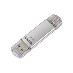 Hama C-Laeta USB flash drive 32 GB USB Type-A / USB Type-C 3.2 Gen 1 (3.1 Gen 1) Silver