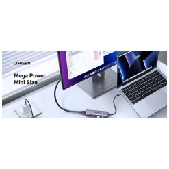Ugreen 15596 laptop dock/port replicator Wired USB 3.2 Gen 1 (3.1 Gen 1) Type-A + Type-C Aluminium - image 2