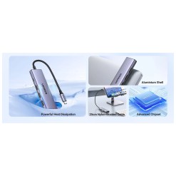 Ugreen 15596 laptop dock/port replicator Wired USB 3.2 Gen 1 (3.1 Gen 1) Type-A + Type-C Aluminium - image 8
