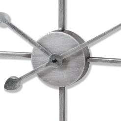 Silver Heart Skeleton Wall Clock - image 2