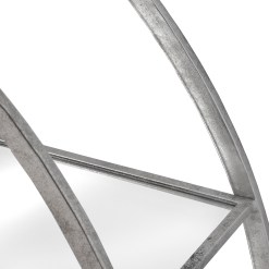 Large Circular Silver Wall Hanging Multi Shelf - image 3