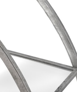 Large Circular Silver Wall Hanging Multi Shelf