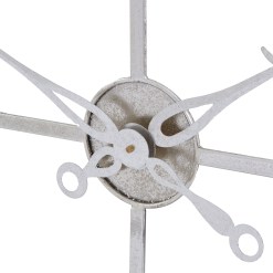 Large Silver Foil Skeleton Wall Clock - image 3