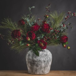 Aged Stone Ceramic Vase - image 5