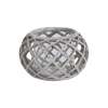 Round Ceramic Lattice Hurricane Lantern