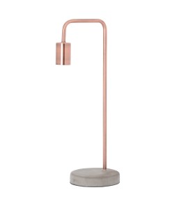 Copper Industrial Lamp With Stone Base