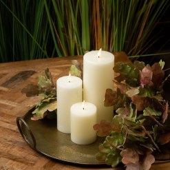 Luxe Collection Natural Glow 3 x 6 LED Cream Wax Candle - image 4