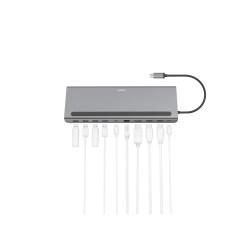 Hama 00200100 laptop dock/port replicator USB 3.2 Gen 1 (3.1 Gen 1) Type-C Anthracite - image 3