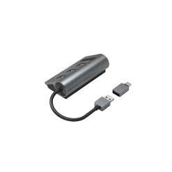 Hama 00200140 laptop dock/port replicator USB 3.2 Gen 1 (3.1 Gen 1) Type-A Anthracite, Black - image 2