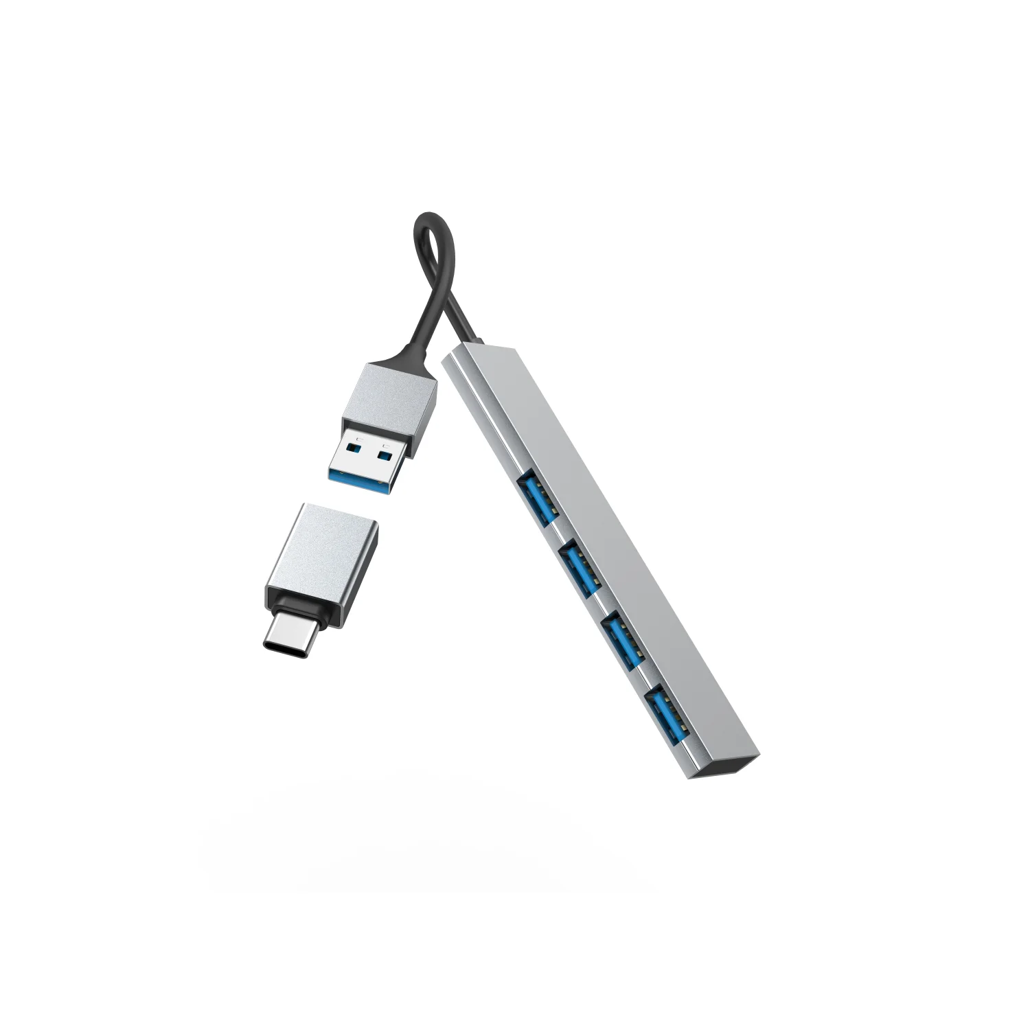 Hama 00200141 interface hub USB 3.2 Gen 1 (3.1 Gen 1) Type-A 5000 Mbit/s Grey - image 3