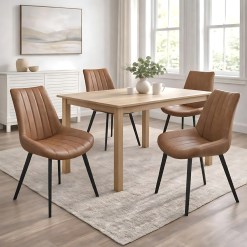 Malmo Tan Dining Chair