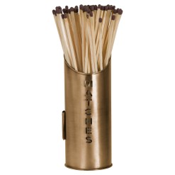 Bronze Finish Logs And Kindling Buckets & Matchstick Holder - image 4
