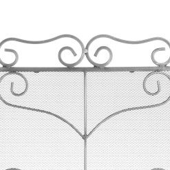 Heavy Large Antique Silver Fire Screen - image 2