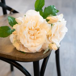 Peachy Cream Short Stem Rose Bouquet - image 3