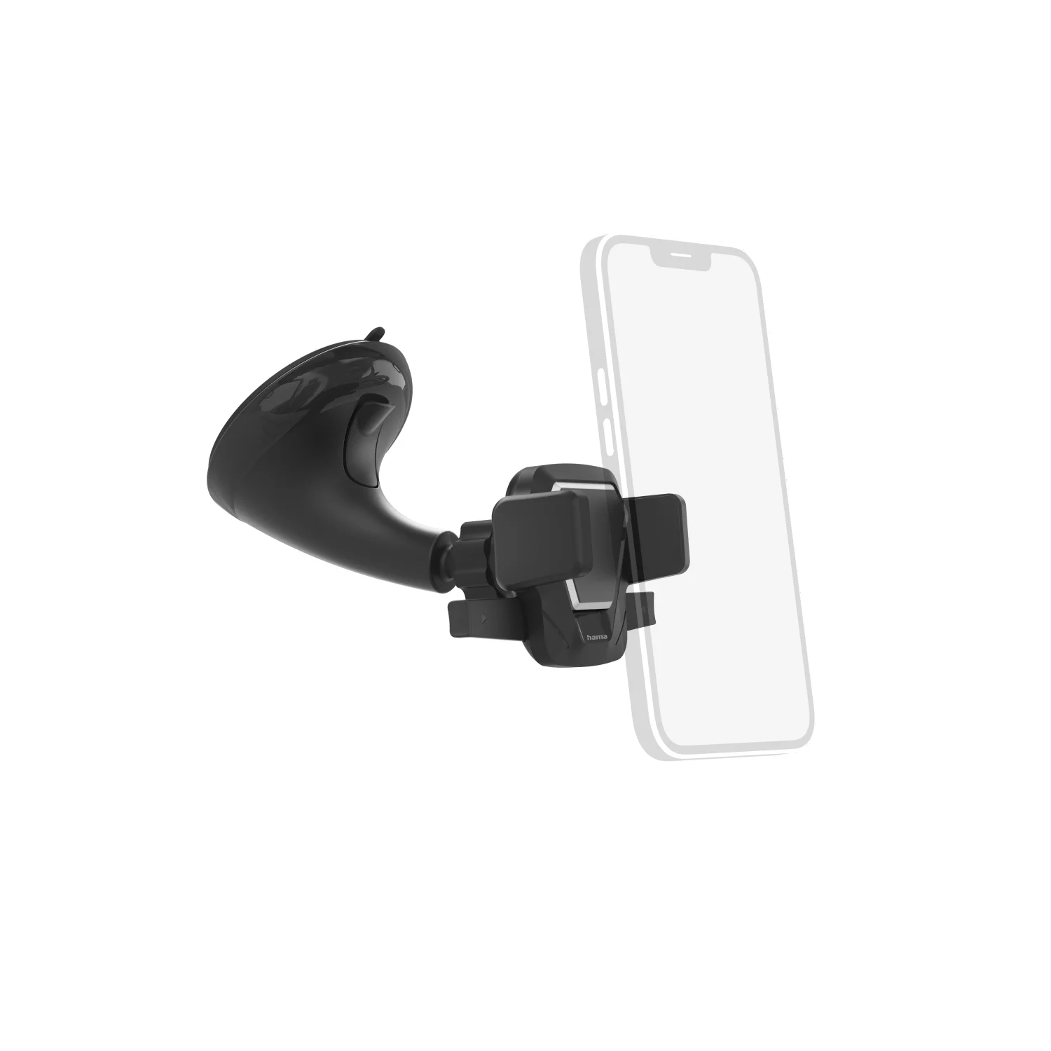 Hama Easy Snap Passive holder Mobile phone/Smartphone Black