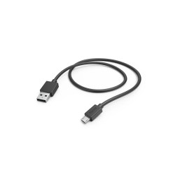 Hama 00201584 USB cable USB 2.0 1 m Micro-USB A USB A Black