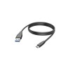 Hama 00201597 USB cable USB 2.0 3 m USB C USB A Black