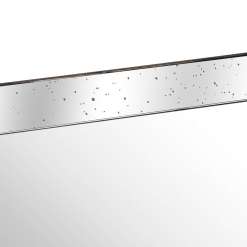 Astor Distressed Large Mirrored Tray With Wooden Detailing - image 2