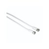 Hama 00205038 coaxial cable 3 m F White