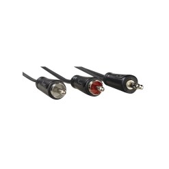 Hama 00205110 audio cable 1.5 m 3.5mm 2 x RCA Black - image 2