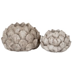 Large Stone Effect Acorn Tea Light Holder - image 4