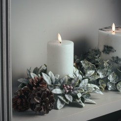 Luxe Collection Natural Glow 3x6 LED White Wax Candle - image 3