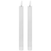 Luxe Collection Natural Glow S/ 2 White LED Dinner Candles