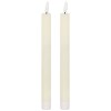 Luxe Collection Natural Glow S/ 2 Ivory LED Dinner Candles