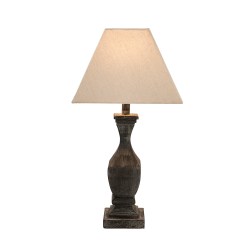 Incia Fluted Wooden Table Lamp - image 2