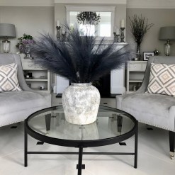 Grey Large Faux Pampas Grass Stem - image 2