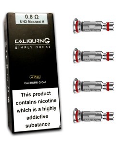 Uwell Caliburn G Coils 0.8ohm Meshed-H (4 Pack)