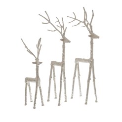 Small Silver Standing Stag Ornament - image 2