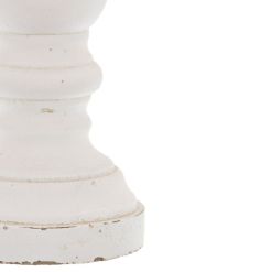 Matt White Ceramic Column Candle Holder - image 2