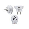 Hama World to Europe USB power plug adapter Universal White