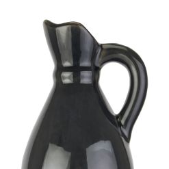 Decorative Tall Navy Stoneware Jug - image 2