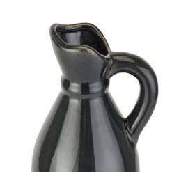 Decorative Tall Navy Stoneware Jug - image 3