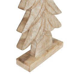 Carved Wood Christmas Tree - image 3