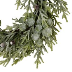 Frosted Pine And Eucalyptus Wreath - image 2