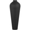Matt Black Medium Hammered Vase With Lid