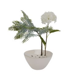 Off White Ceramic Flower Frog - image 4