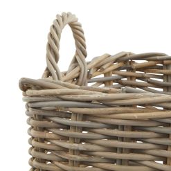 Set of 3 Kubu Rattan Square Storage Baskets - image 2