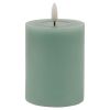 Luxe Collection Melt Effect 3x4 Sage LED Wax Candle