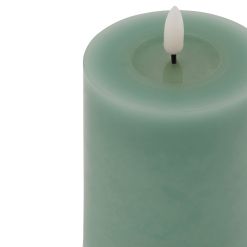 Luxe Collection Melt Effect 3x4 Sage LED Wax Candle - image 2