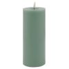 Luxe Collection Melt Effect 3.5x9 Sage LED Wax Candle