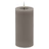 Luxe Collection Melt Effect 3x6 Grey LED Wax Candle
