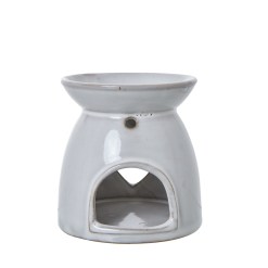 White Ceramic Heart Cut-Out Wax Melt Tealight Holder - image 3
