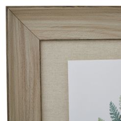Watercolour Fern Duo In Washed Wood Frame - image 2